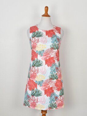 Persifor Margot Sheath Dress Coral Reef Print - L